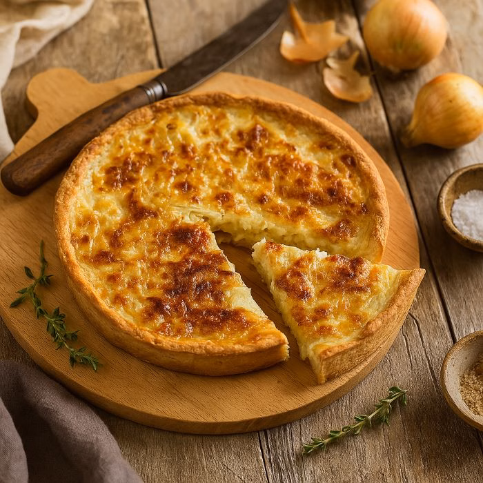 You are currently viewing Recette de tarte aux oignons, plat riche en saveurs