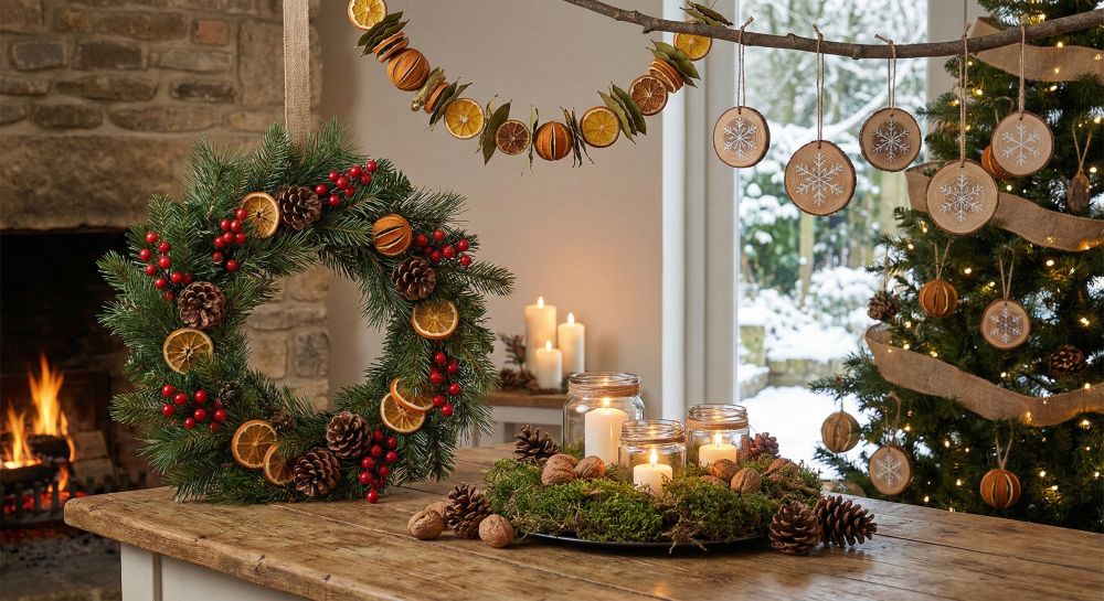 You are currently viewing Déco Noël fait maison avec des matériaux naturels