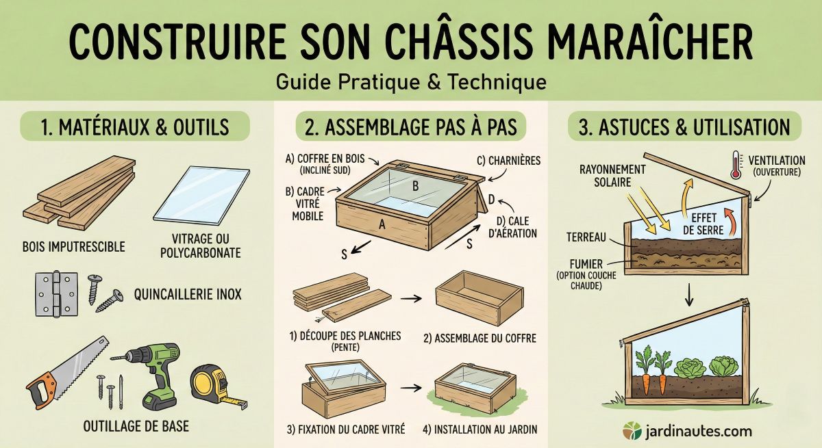 You are currently viewing Construction d&rsquo;une châssis maraîcher étape par étape