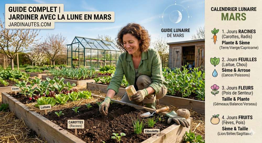 You are currently viewing Jardiner avec la lune en mars : conseils pratiques