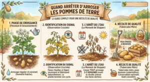 Lire la suite à propos de l’article Quand arrêter d&rsquo;arroser les pommes de terre ?