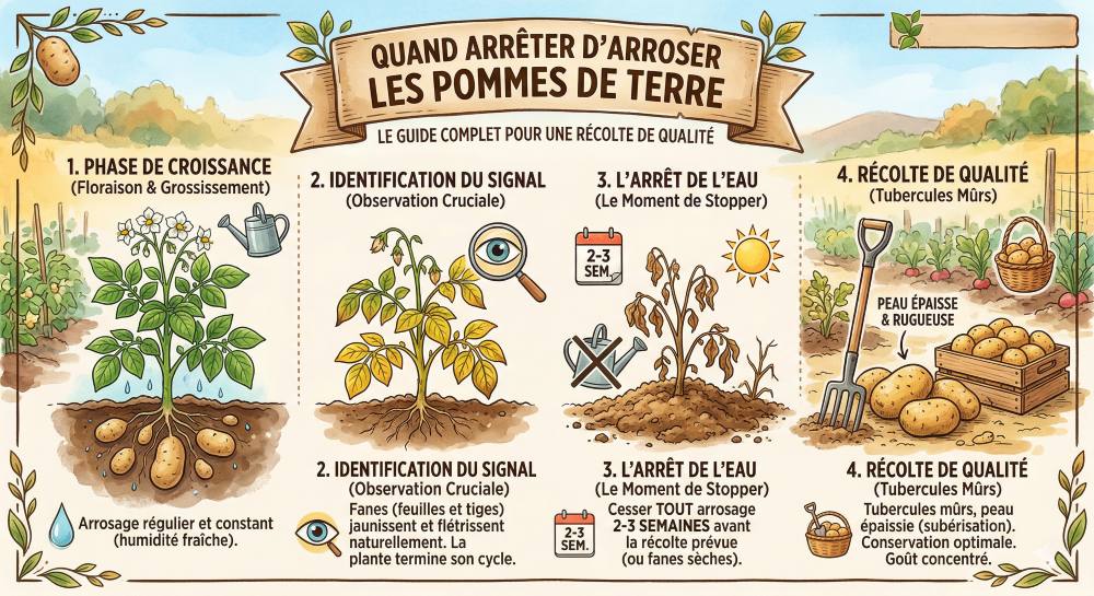 You are currently viewing Quand arrêter d&rsquo;arroser les pommes de terre ?