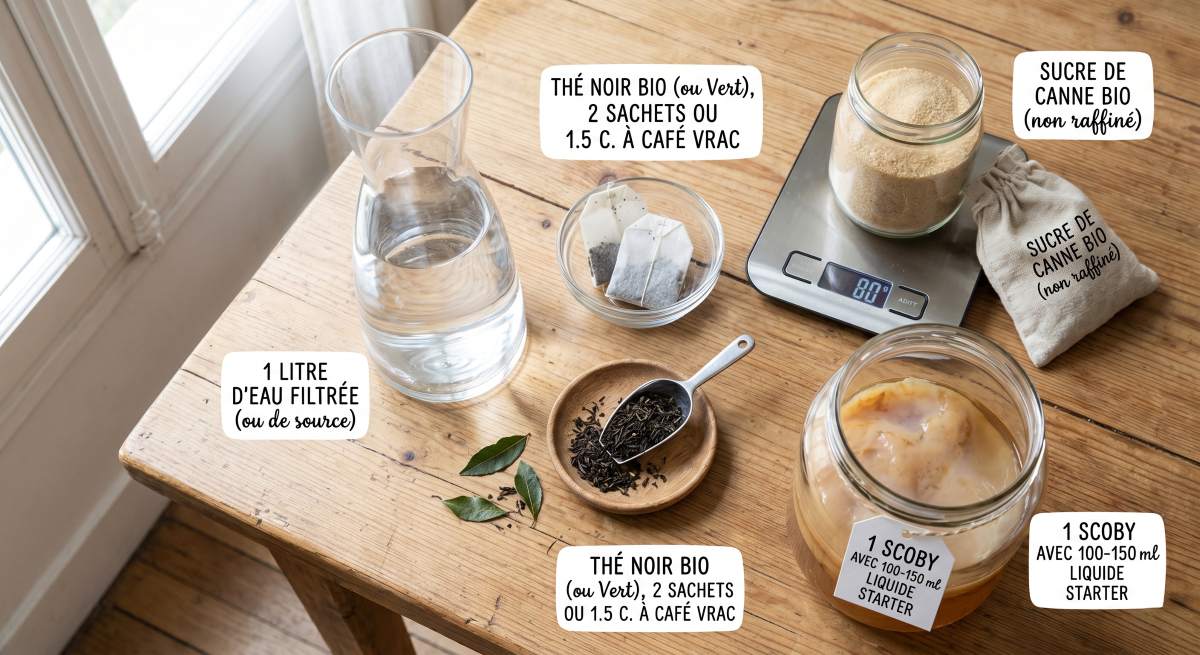 You are currently viewing Kombucha maison : recette et bienfaits pour la santé
