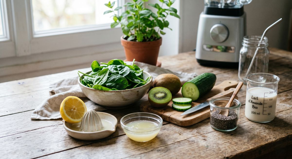 You are currently viewing Smoothie vert détox : recettes simples et bienfaits nutritionnels pour votre vitalité