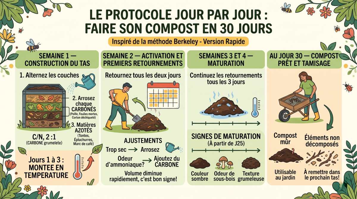 You are currently viewing Comment fabriquer son compost en 30 jours : les variétés méconnues pour un résultat express
