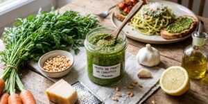 Lire la suite à propos de l’article Fanes de carottes : recettes savoureuses pour ne plus rien jeter au jardin