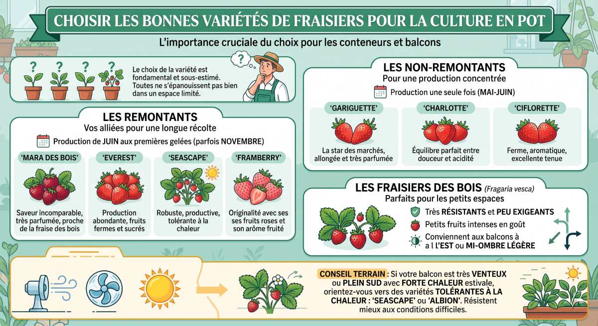 You are currently viewing Cultiver des fraises en pot sur un balcon : le guide