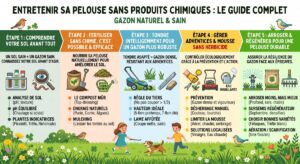 Lire la suite à propos de l’article Entretenir sa pelouse naturelle sans produits chimiques