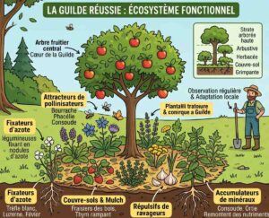 Lire la suite à propos de l’article Les guildes de plantes en permaculture : erreurs à éviter pour des associations réussies