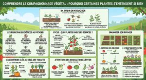 Lire la suite à propos de l’article Associations de légumes au potager : le guide complet pour un jardin harmonieux